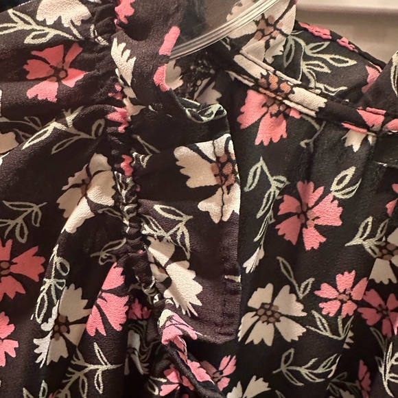EUC 3 for $20 ANN TAYLOR FLORAL TIE TOP SZ LARGE - Picture 4 of 6